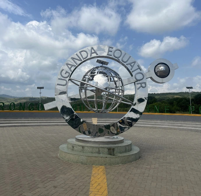 Image of equator line in Uganda